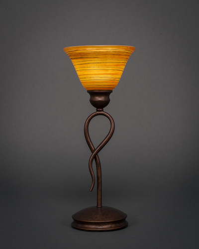 Leaf 1 Light Table Lamp In Bronze (35-BRZ-454)