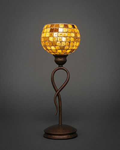 Leaf 1 Light Table Lamp In Bronze (35-BRZ-402)