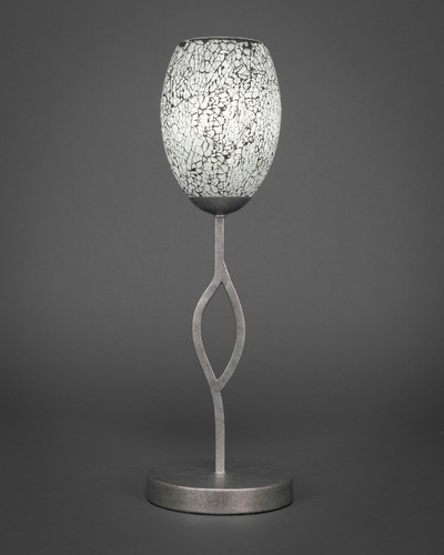 Revo 1 Light Table Lamp In Aged Silver (140-AS-4165)
