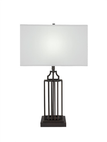 Sky Loft 1 Light Table Lamp In Dark Granite (1111-DG)