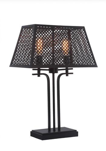 Corbello 2 Light Table Lamp In Espresso (1411-ES-LED18A)