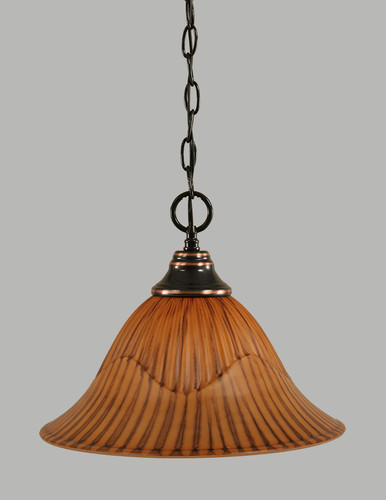 1 Light Pendant In Black Copper (10-BC-58319)