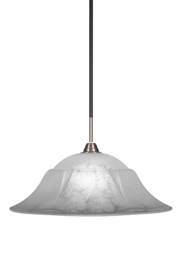 Paramount 1 Light Pendant In Matte Black & Brushed Nickel (3401-MBBN-53815)