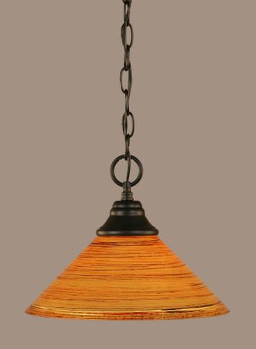 1 Light Pendant In Matte Black (10-MB-444)