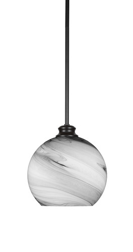 Kimbro 1 Light Pendant In Matte Black (72-MB-4359)