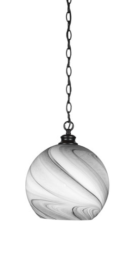 Kimbro 1 Light Pendant In Matte Black (91-MB-4369)