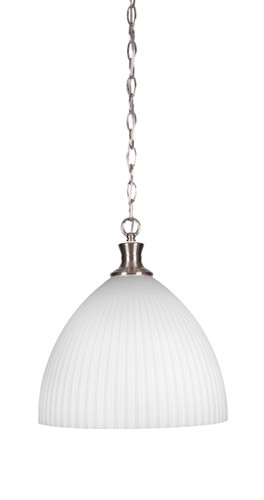 Carina 1 Light Pendant In Brushed Nickel (95-BN-4691)