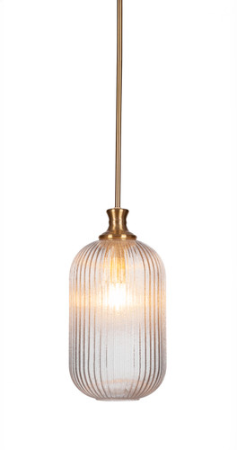 Carina 1 Light Pendant In New Age Brass (74-NAB-4608)