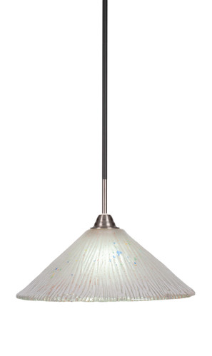 Paramount 1 Light Pendant In Matte Black & Brushed Nickel (3401-MBBN-711)