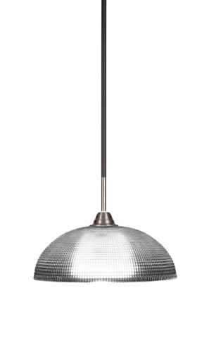 Paramount 1 Light Pendant In Matte Black & Brushed Nickel (3401-MBBN-540)