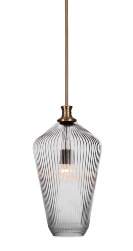 Carina 1 Light Pendant In New Age Brass (73-NAB-4650)