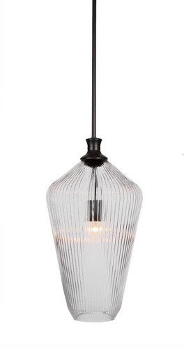 Carina 1 Light Pendant In Matte Black (73-MB-4650)