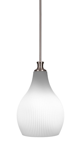 Carina 1 Light Pendant In Brushed Nickel (73-BN-4661)