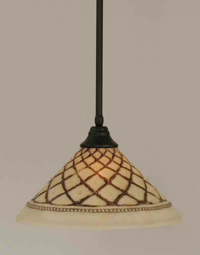 1 Light Pendant In Matte Black (26-MB-718)