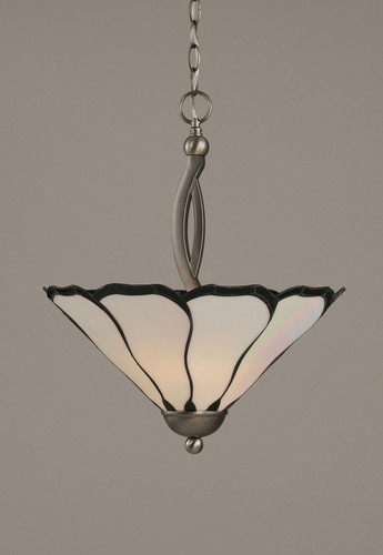 Bow 2 Light Pendant In Brushed Nickel (274-BN-912)