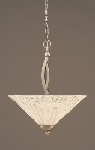 Bow 2 Light Pendant In Brushed Nickel (274-BN-719)