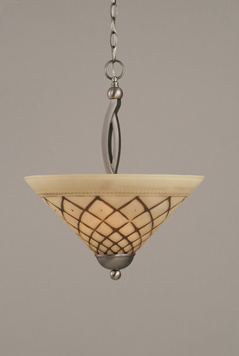 Bow 2 Light Pendant In Brushed Nickel (274-BN-718)