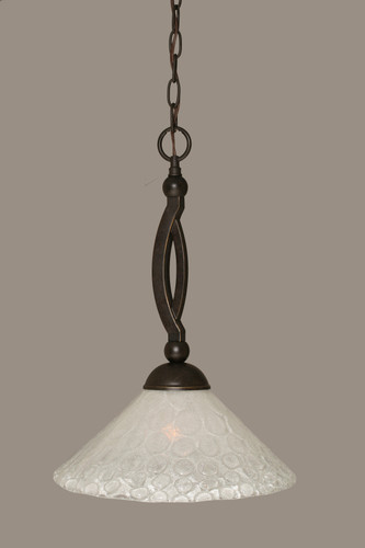 Bow 1 Light Pendant In Dark Granite (271-DG-441)