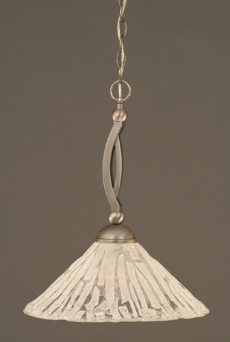 Bow 1 Light Pendant In Brushed Nickel (271-BN-719)