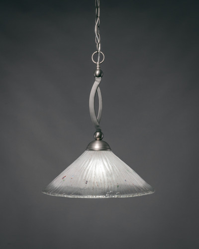 Bow 1 Light Pendant In Brushed Nickel (271-BN-711)