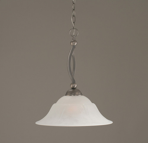 Bow 1 Light Pendant In Brushed Nickel (271-BN-53615)