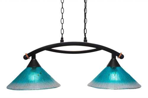 Bow 2 Light Island In Black Copper (872-BC-448)