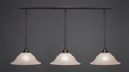 3 Light Linear Pendalier In Dark Granite (48-DG-53613)