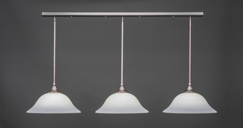 3 Light Linear Pendalier In Brushed Nickel (48-BN-612)