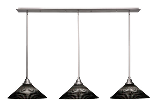 3 Light Linear Pendalier In Brushed Nickel (48-BN-4019)