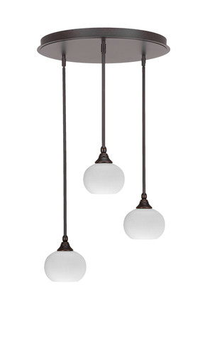 Empire 3 Light Cluster Pendalier In Dark Granite Finish (2183-DG-212)