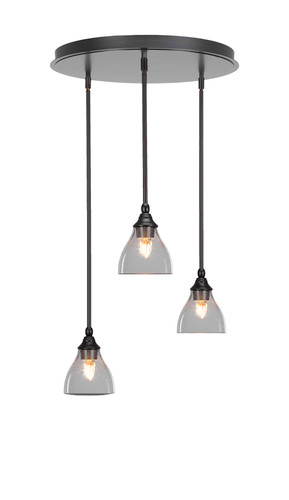 Empire 3 Light Cluster Pendalier In Espresso Finish (2183-ES-4760)