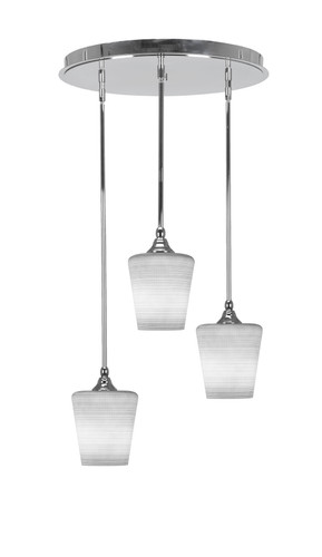 Empire 3 Light Cluster Pendalier In Chrome Finish (2183-CH-4031)
