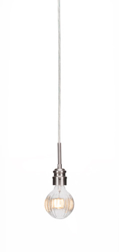 Edge 1 Light Mini Pendant In Brushed Nickel (1152-BN-LED45C)