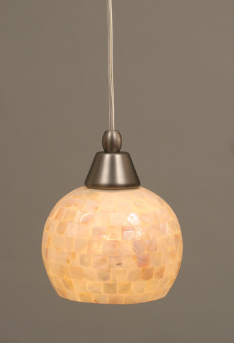 1 Light Mini Pendant In Brushed Nickel (22-BN-405)