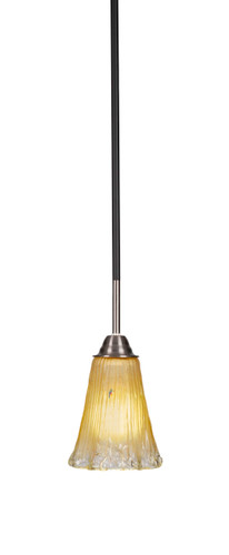 Paramount 1 Light Mini Pendant In Matte Black & Brushed Nickel (3401-MBBN-720)