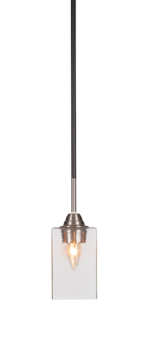Paramount 1 Light Mini Pendant In Matte Black & Brushed Nickel (3401-MBBN-530)