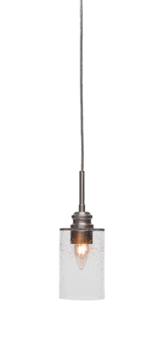 Edge 1 Light Mini Pendant In Brushed Nickel (1152-BN-300)