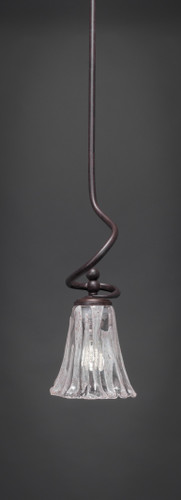 Capri 1 Light Mini Pendant In Dark Granite (901-DG-729)