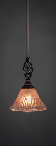 Elegante 1 Light Mini Pendant In Dark Granite (80-DG-750)