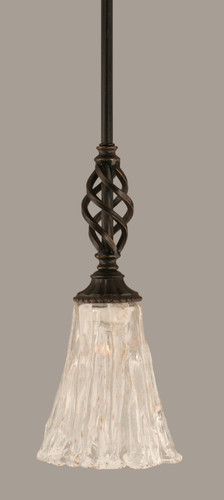 Elegante 1 Light Mini Pendant In Dark Granite (80-DG-729)