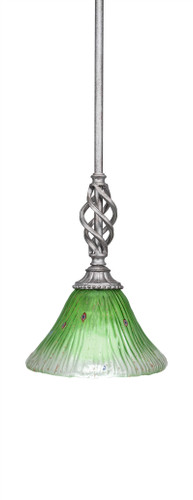 Elegante 1 Light Mini Pendant In Aged Silver (80-AS-753)