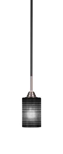 Paramount 1 Light Mini Pendant In Matte Black & Brushed Nickel (3401-MBBN-4069)