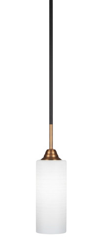 Paramount 1 Light Mini Pendant In Matte Black & Brass (3401-MBBR-4091)