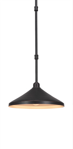 Vintage 1 Light Mini Pendant In Dark Granite (284-DG-422)