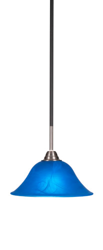 Paramount 1 Light Mini Pendant In Matte Black & Brushed Nickel (3401-MBBN-435)