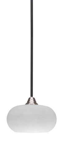 Paramount 1 Light Mini Pendant In Matte Black & Brushed Nickel (3401-MBBN-214)