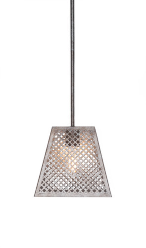 Corbello 1 Light Mini Pendant In Aged Silver (1440-AS-LED18C)