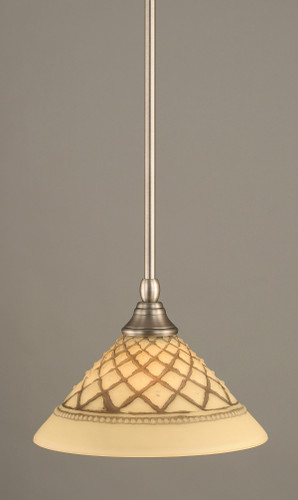 1 Light Mini Pendant In Brushed Nickel (23-BN-7183)