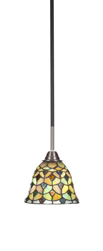 Paramount 1 Light Mini Pendant In Matte Black & Brushed Nickel (3401-MBBN-9965)