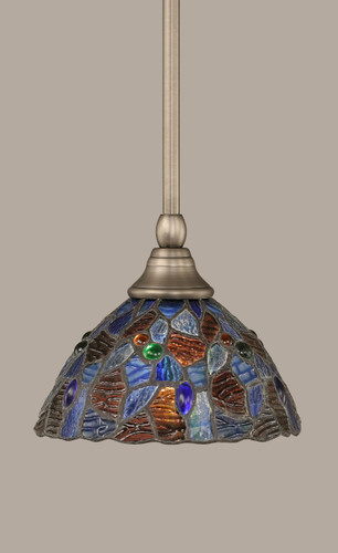 1 Light Mini Pendant In Brushed Nickel (23-BN-9955)